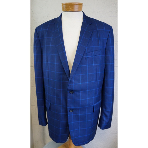 Brooks Brothers Sport Coat 46L Brown Blazer Regent Reda Wool window pane - Picture 4 of 14